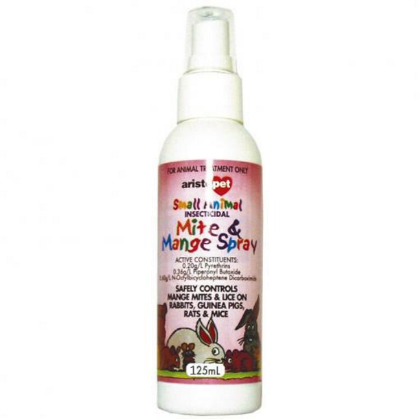 Mite and Mange Spray for Small Animals Pet