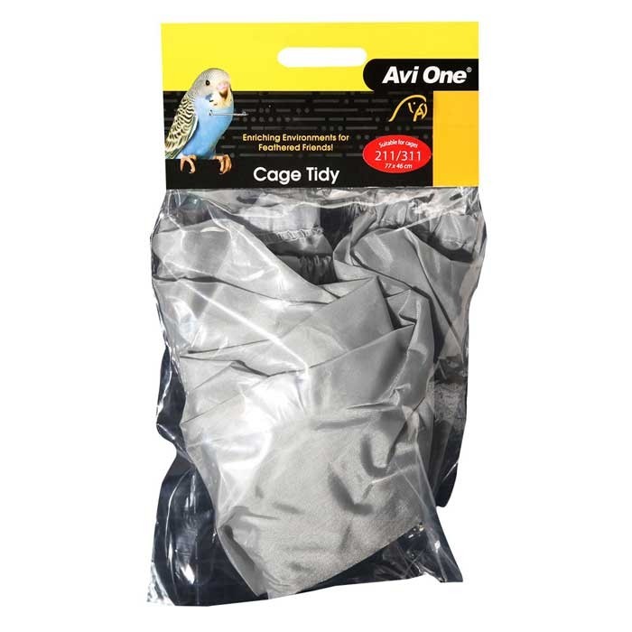 Bird Cage Tidy Grey PVC 77x46cm Pet