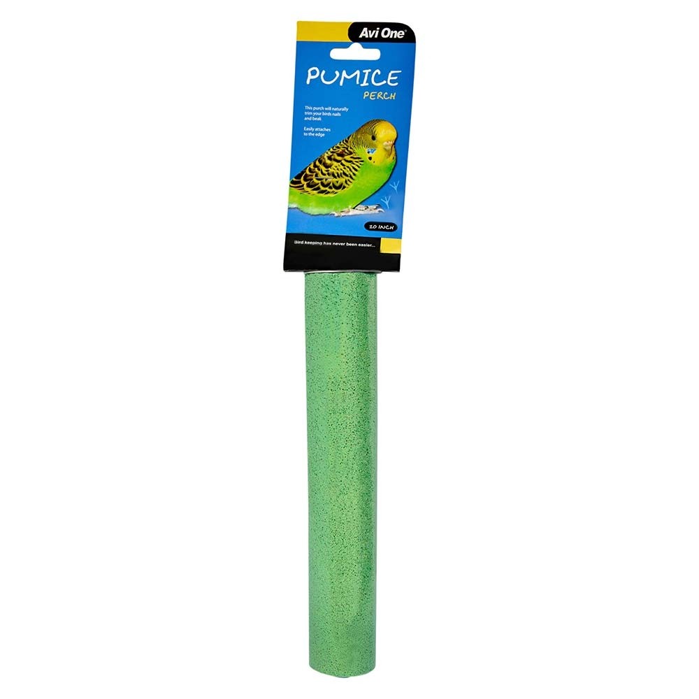 Pumice Bird Perch Green 25cm Pet