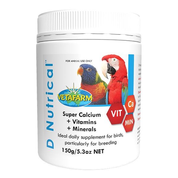 D Nutrical Super Calcium and Vitamins Powder Bird Supplement 150g